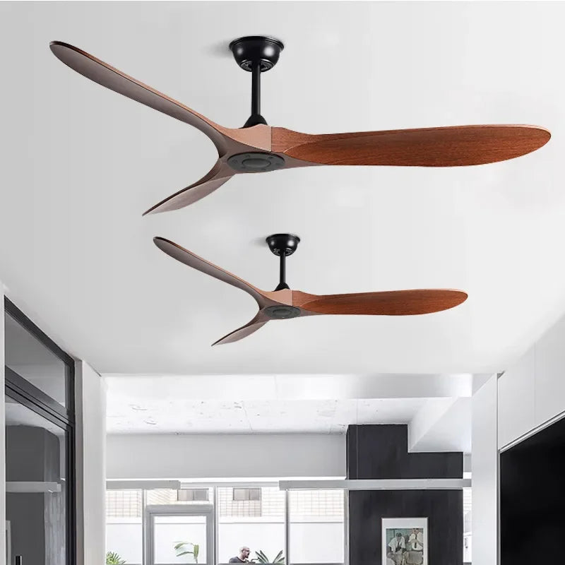 5-Leaf Strong Wind Nordic Ceiling Living Room Dining Room Industrial American Retro Commercial Variable Frequency Light Free Fan