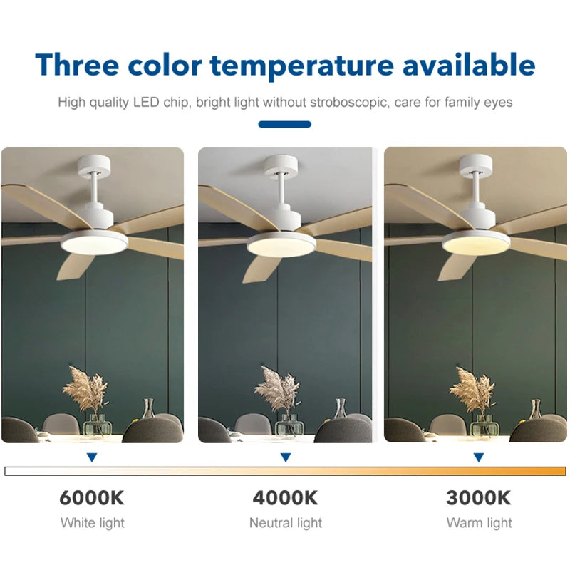 72inch Large Ceiling Fans DC motor 5 ABS Bladet Living Bedroom Ceiling Fan With Lights support Remote Control 220V 110V Fans