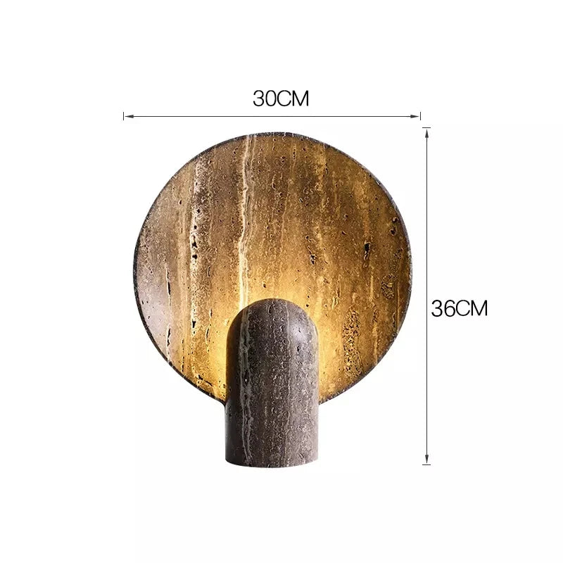 Creative Cave Stone Table Lamp living room brown wabi sabi resin lighting  minimalist luxury desk lamp bedroom beside lamp