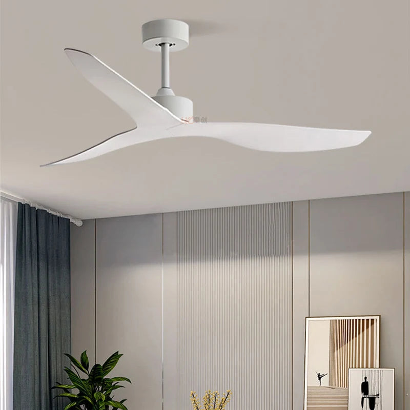 52 Inch Nordic Ceiling Fan Industrial Ceiling fans without lamp Remote Controller Vintage Ventilator