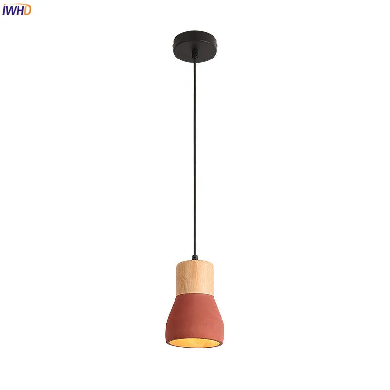 6 Colors Nordic Modern LED Pendant Lamp Beside Bedroom Aisle Balcony Dinning Living Room Lights 4W Cement Hanging Light