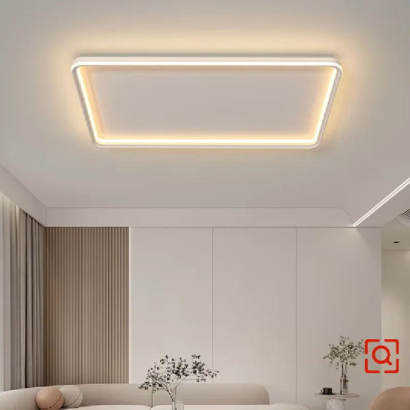 Round Square Living Room Ceiling Lamp Modern LED Bedroom Dining Room Ceiling Light Minimalist Indoor Lighting Home Decor Lamp