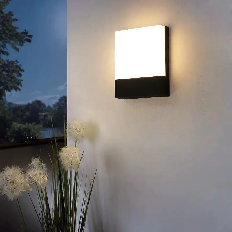 Outdoor waterproof IP65 minimalist super bright wall lamp villa courtyard entrance garden wall washing lamp outdoor decoration