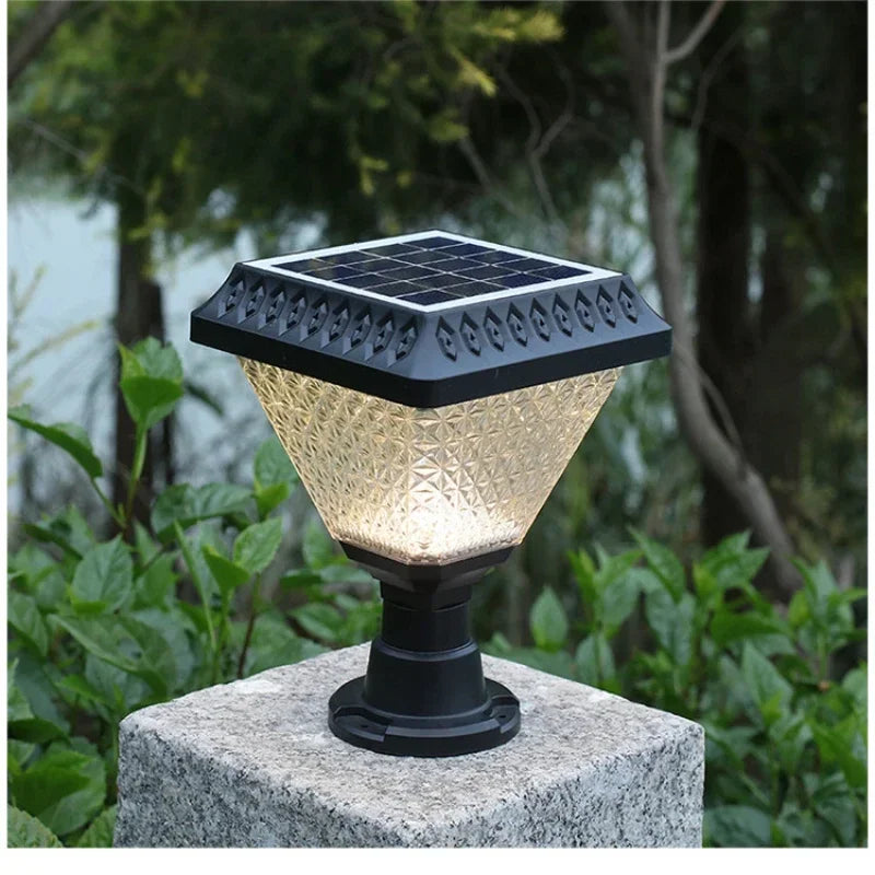 New Wireless LED Solar Garden Courtyard Light Outdoor Waterproof Pillar Head Ground Insertion Lawn Light Street Light