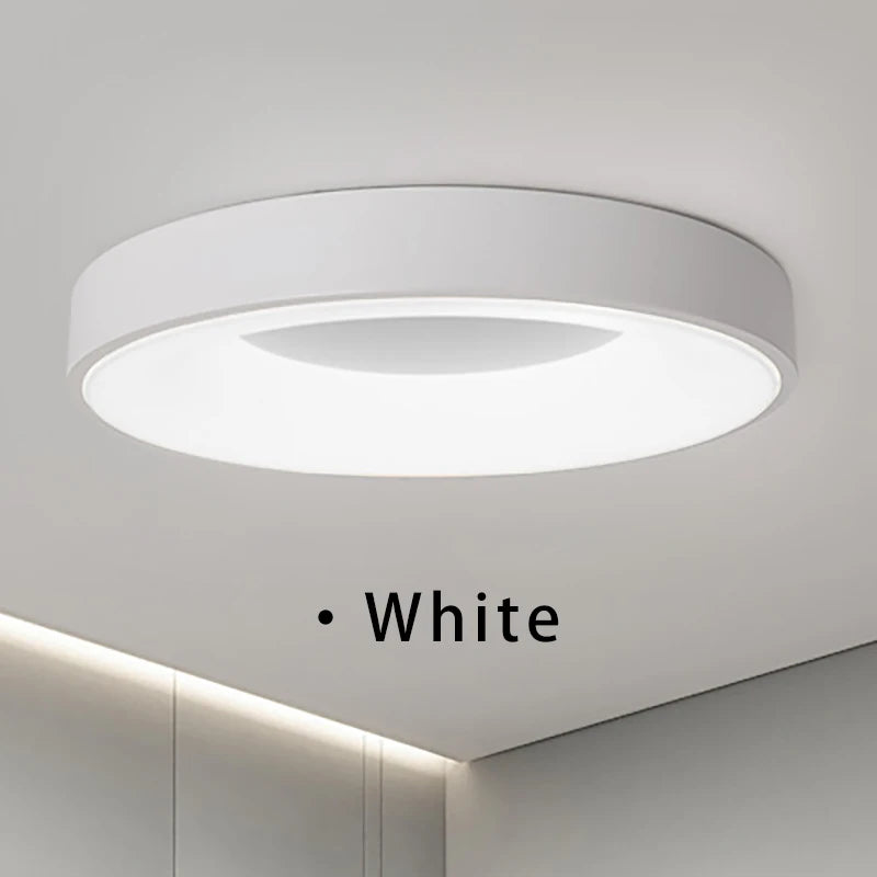 LED Ceiling Light Nordic Macaron Circular 110V-260V Dimmable Bedroom Corridor Study Balcony Children's Room Home Light