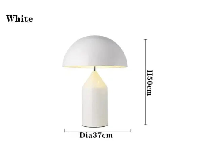 Modern Luxury Nordic Creative Mushroom LED Table Lamp Decoration Eye Protection Living Room Study Hotels Bedroom Bedside Lights