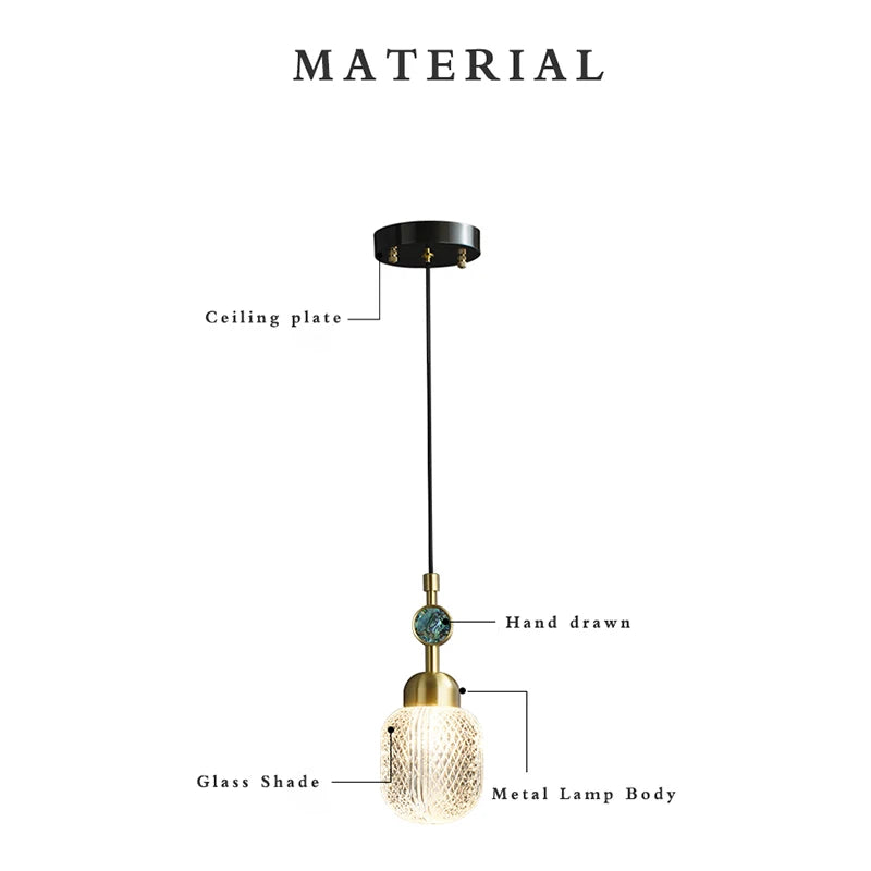 Fumi  Modern Pendant Light Hanging Adjustable Gold Pendant Lighting for Kitchen Island  bedside living room with Unique Acrylic