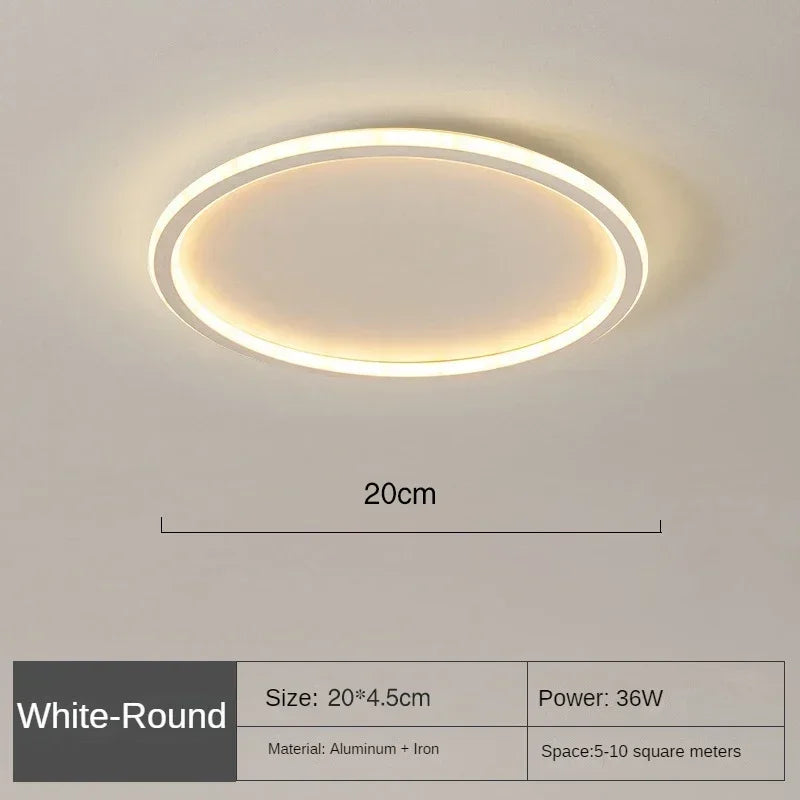 LED Ceiling Lights Nordic Simple Round Ceiling Chandelier Living Dining Room Bedroom Corridor Home Indoor Nordic Lamps Lighting