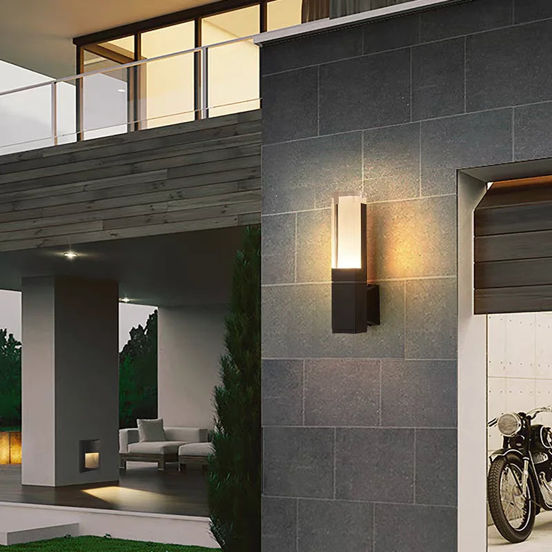 Outdoor IP65 waterproof lamp, garden villa gate, living room corridor, acrylic waterproof wall lamp,AC85-265V outdoor decoration