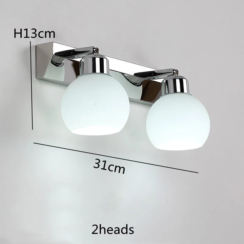 Makeup Mirror LED Light wall Bulbs Vanity Lights Bathroom Dressing Wall Lighting Glass Cover E14 LED Wall Light For Mirror Light