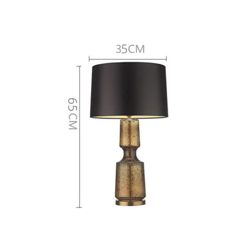 Minimalist decor standing lamp Retro Bedside Antique E27 Glass table lamp Living room bedroom villa hotel designer Bed side lamp