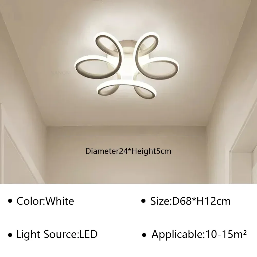 Modern LED Ceiling Lamp Chandelier for Living Dining Room Bedroom Corridor Aisle Balcony Home Decoration Lighting Fixture Lustre