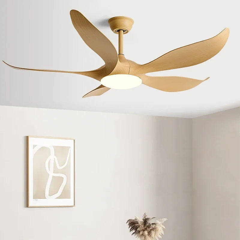 52Inch 5ABS Blade Ceiling fan with LED light and Remote Control Lamps for room fan with ceiling light home fan Used for bedroom