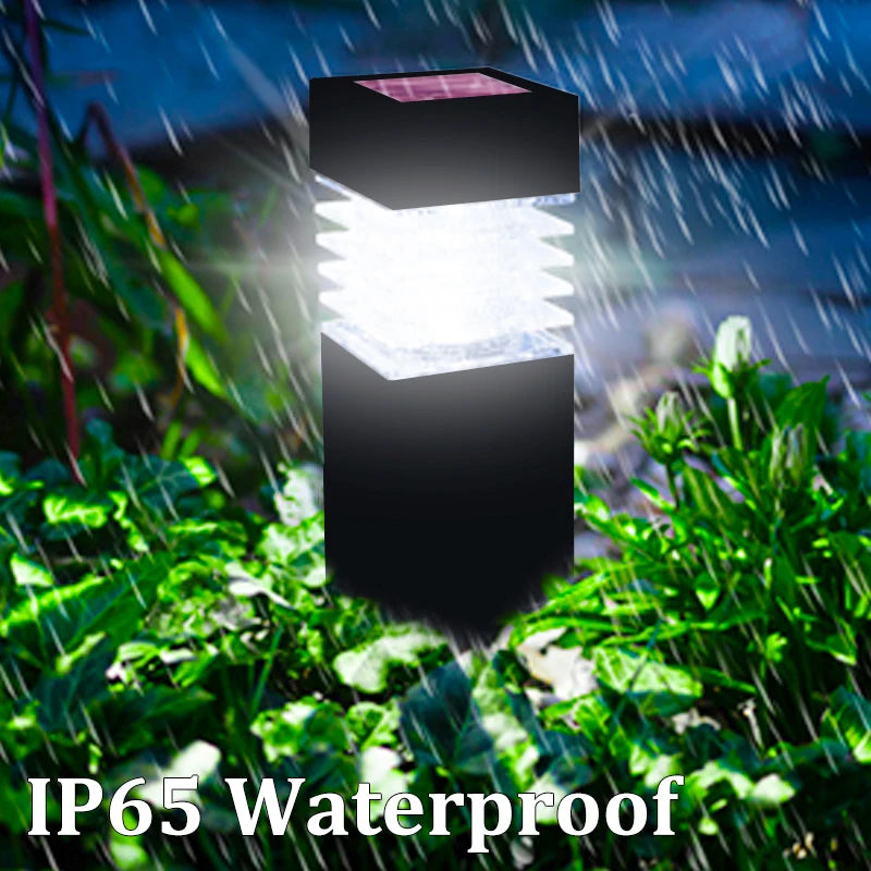 Solar LED Pathway Lights Outdoor Waterproof Garden Decor Lamp For Patio Lawn Balcony Walkway Solar Lantern