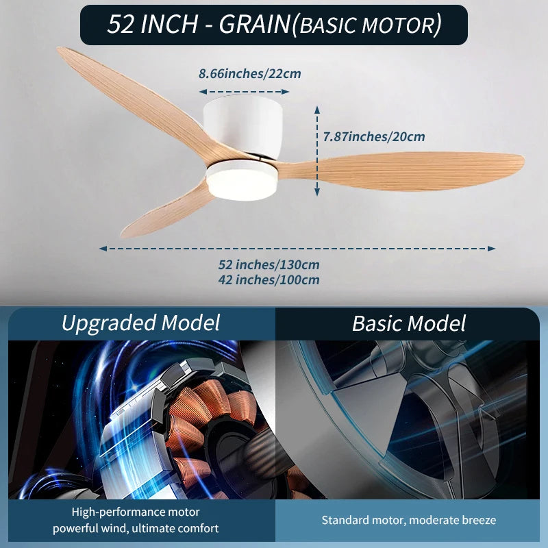 Ceiling Fan White Low Floor Ultra Thin 17cm DC Ceiling Fan With Remote Control Simple Ceiling Fans With Light