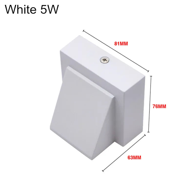 Aluminium 5W LED Wall Lamp Waterproof IP65 Outdoor Wall Light Sconce Balcony Garden Decoration Lighting Lamp AC110V 220V