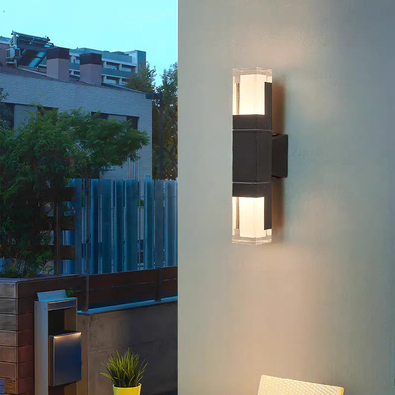 Outdoor IP65 waterproof lamp, garden villa gate, living room corridor, acrylic waterproof wall lamp,AC85-265V outdoor decoration