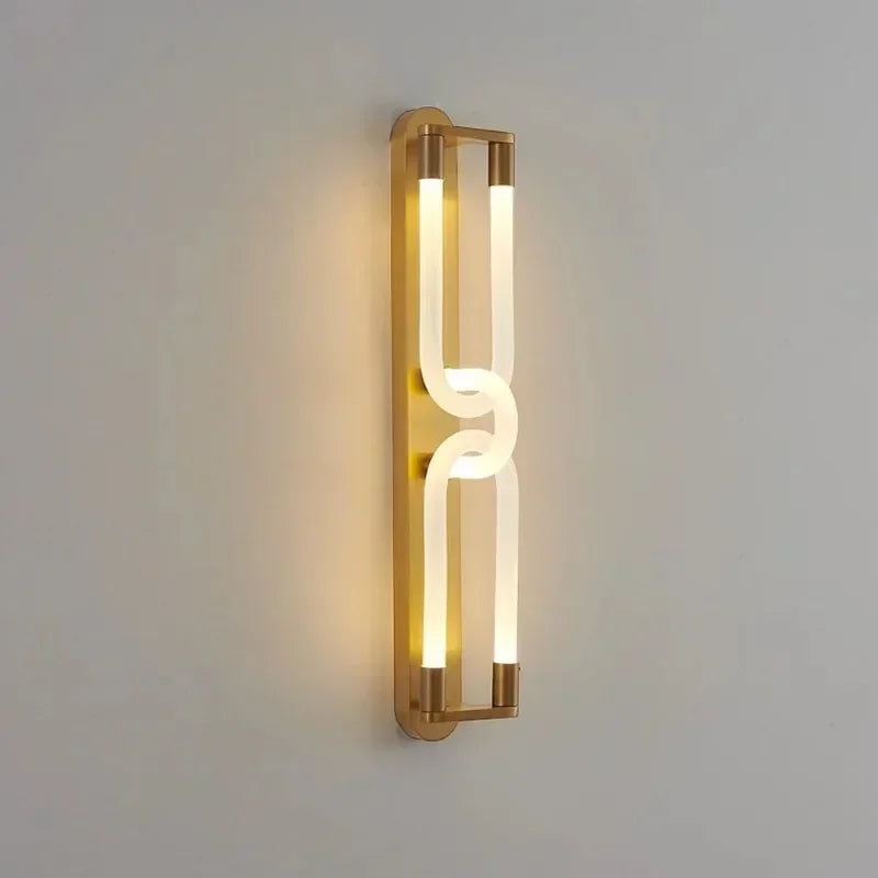 Modern LED Wall Lamp Light Luxury Acrylic Double Head Wall Lamp Living Room Bedroom Corridor Hotel Bedside Decorative Light