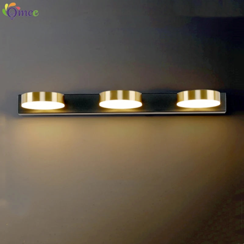 Modern LED Wall Light Waterproof Bathroom Lights Dresser Mirror Lamp Iron Indoor Home Decoration Simple Lighting Vanity Lamps