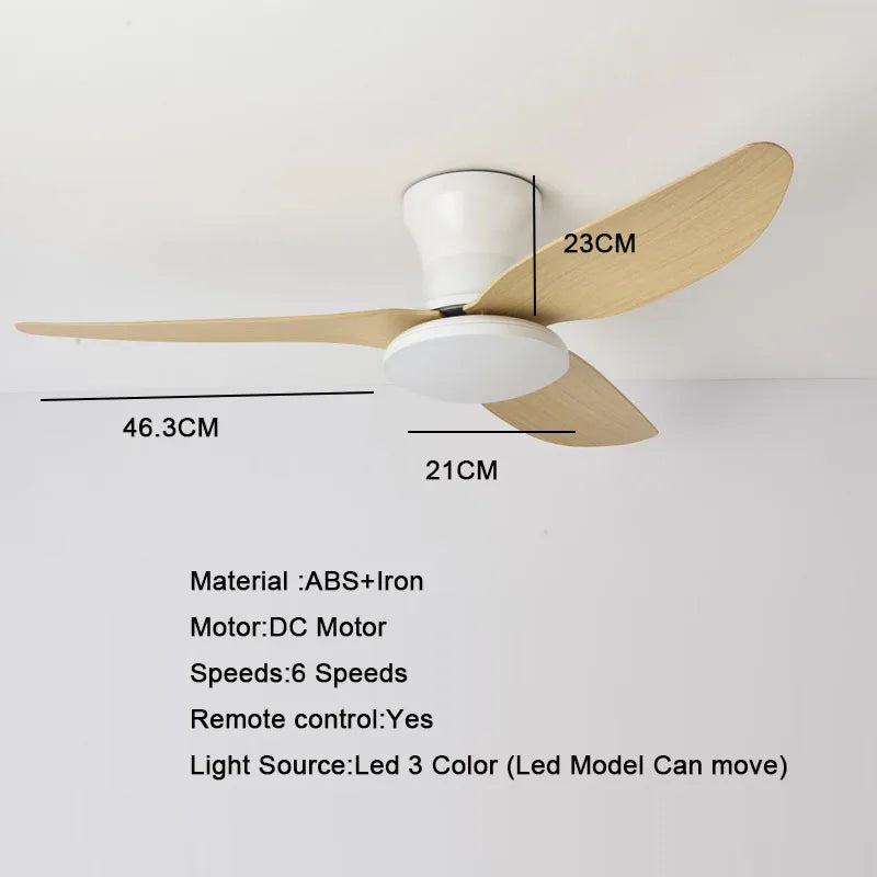 Ceiling Fan with light 40 inch DC Motor 30W Ceiling Fans With Remote Control Simple Ceiling Fan With ight Home Fan 100-240V