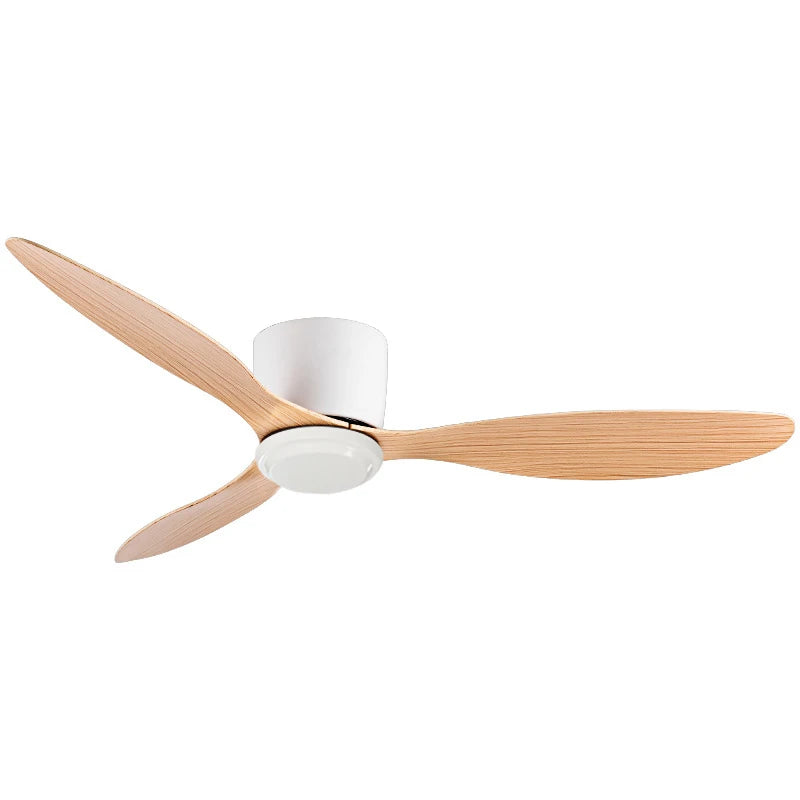 Modern Black White Low Floor DC Motor 30W Ceiling Fans With Remote Control Simple Ceiling Fan Without Light Home Fan