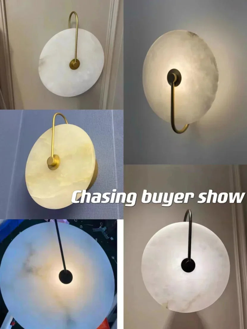 Modern Led Wall Sconce Lights for Bedroom Living Room Marble Decoration Lamp Background Lighting Hotel Hallway Aisle Bahtroom