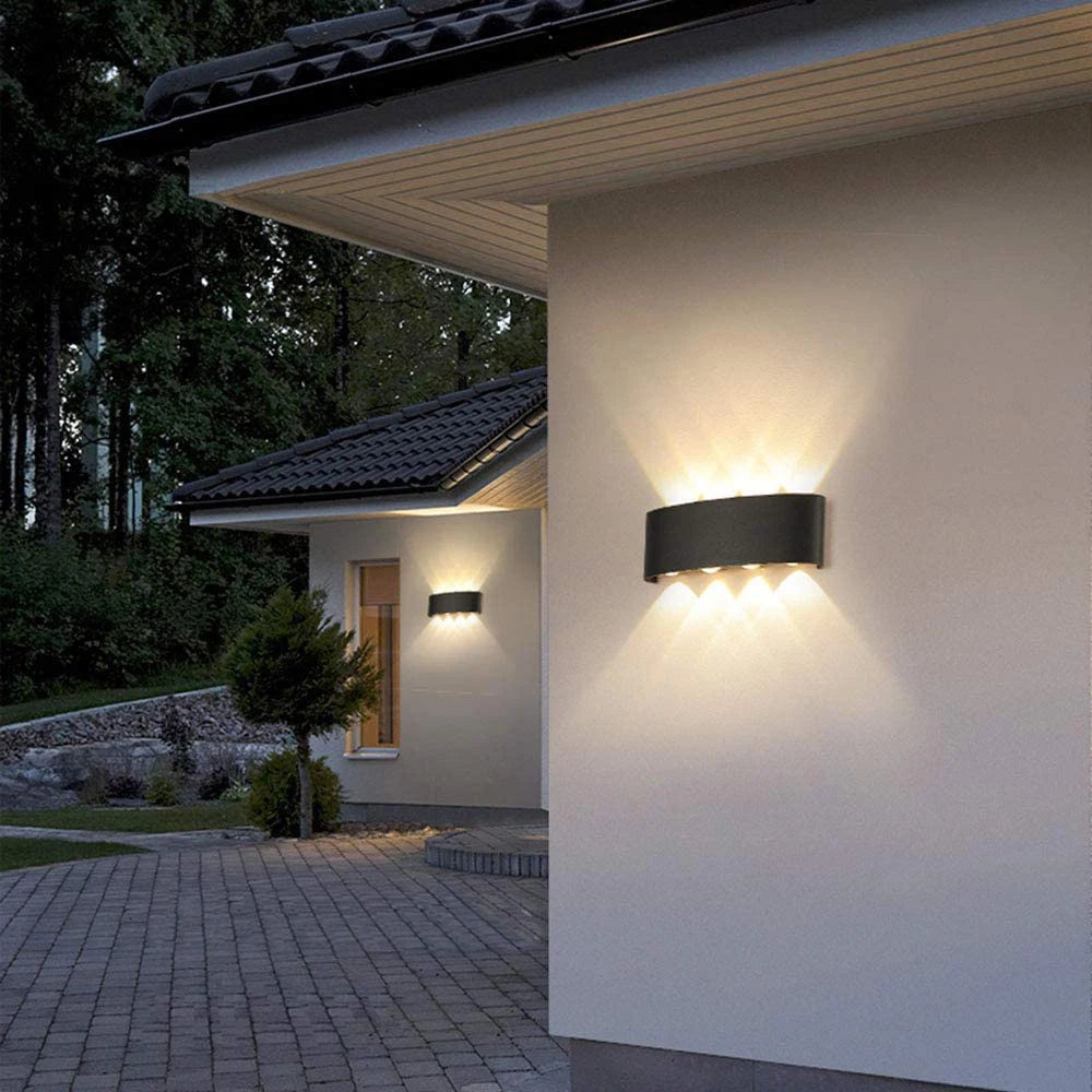 Exterior Wall Lamp Outdoor Waterproof IP65 Aluminum LED Luminous Indoor Simple Modern Garden Courtyard Villa Porch Wall Lamp