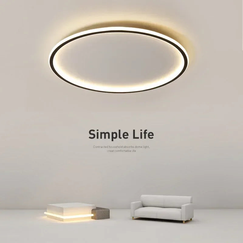 LED Ceiling Lights Nordic Simple Round Ceiling Chandelier Living Dining Room Bedroom Corridor Home Indoor Nordic Lamps Lighting