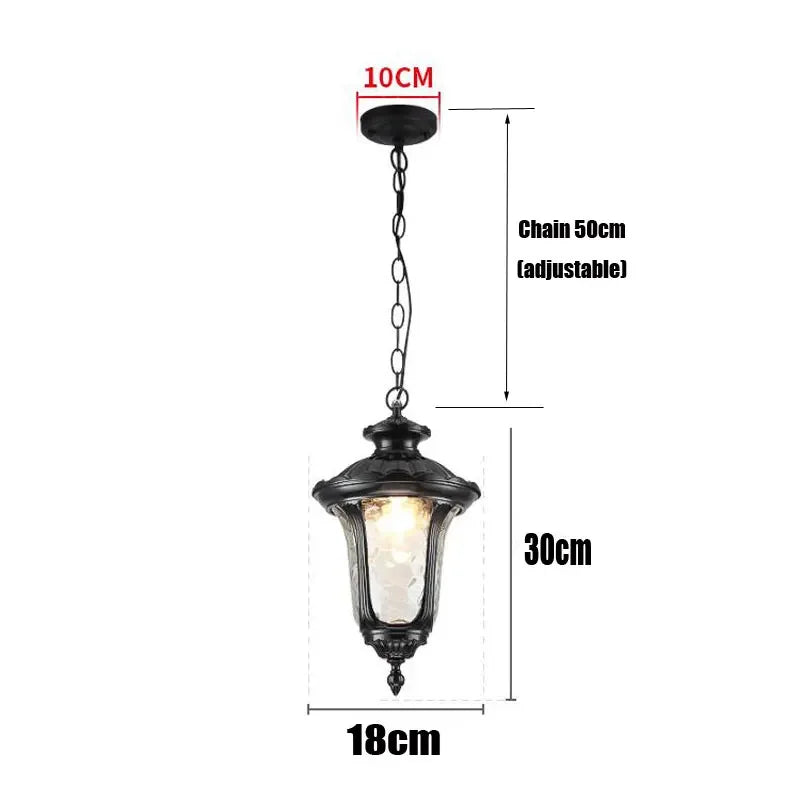 European-Style E27 Chandelier Waterproof Outdoor Courtyard / Grape Rack / Gazebo Light Balcony / Aisle / Corridor Pendent Light