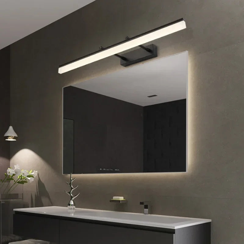 Bathroom Mirror Front Wall Lamp Waterproof Anti-fog Retractable Sconce Wall Light Makeup Mirror Wall Lights