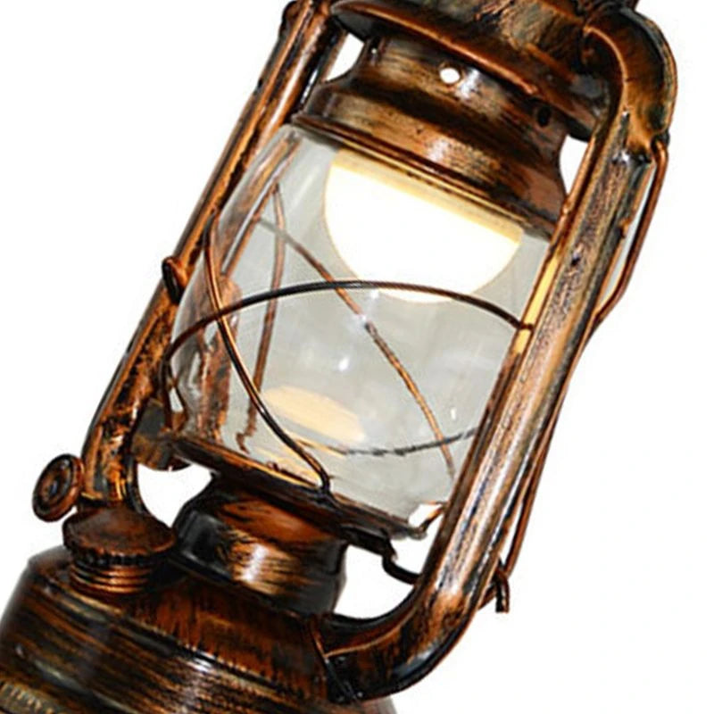 Vintage LED Wall Lamp Barn Lantern Retro Coal Oil Wall Light European Antique Style