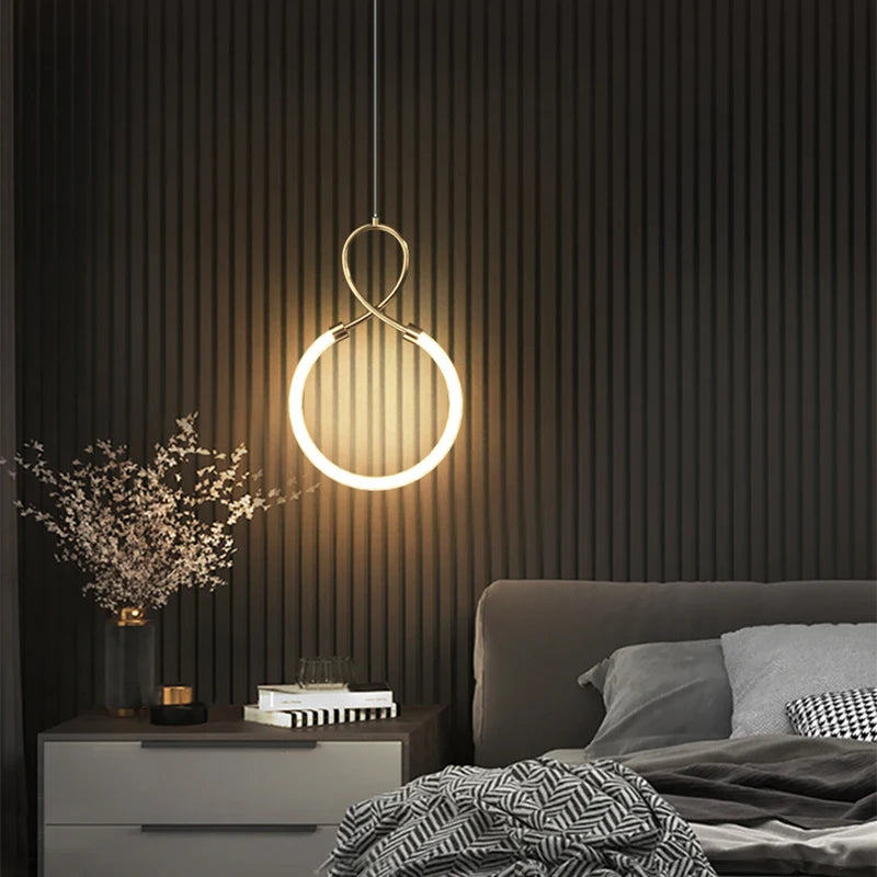 Modern LED Pendant Lights Indoor Lighting For Bedroom Bedside Lamps Dining Table Room Aisle Corridor Decoration Hanging Lamp