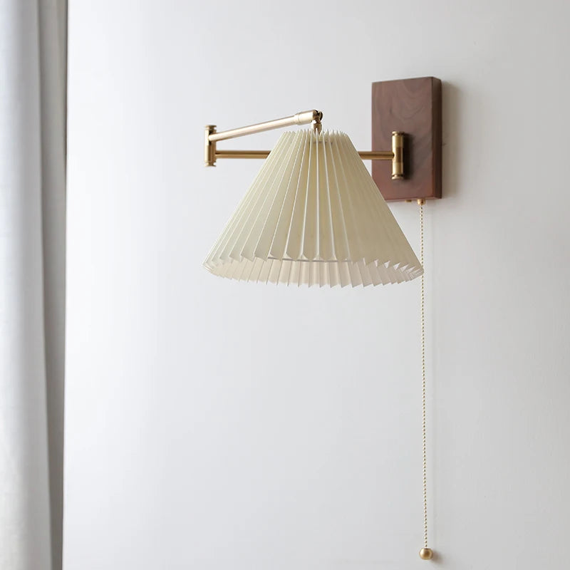 left Right Totate LED Wall Lamp Beisde Pull Chain Plug In Switch Bedroom Living Room Light Nordic Modern Sconce Wandlamp