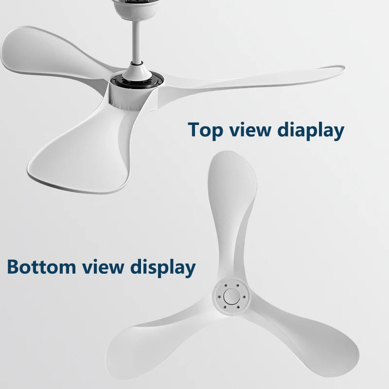 52Inch Ceiling Fan 3 ABS Strong Blade DC 35W Restaurant Fan Support Remote Control 110V 220V Industrial Vintage Ceiling fans