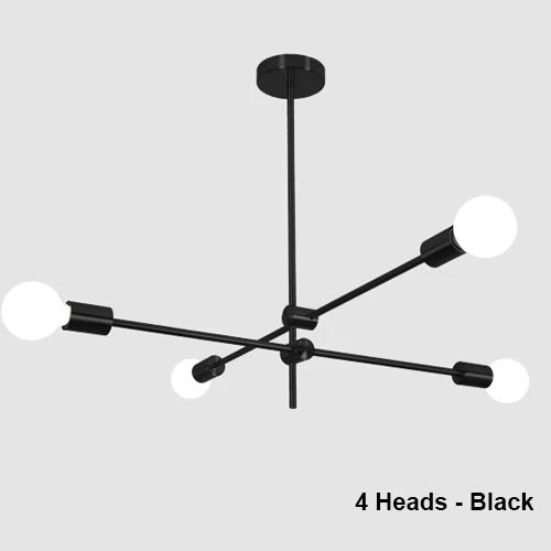 Nordic LED Simple Modern Magic Beans Creative Chandelier Living Room Dining Room Bedroom Line Chandelier E27 Base Lamp Lighting