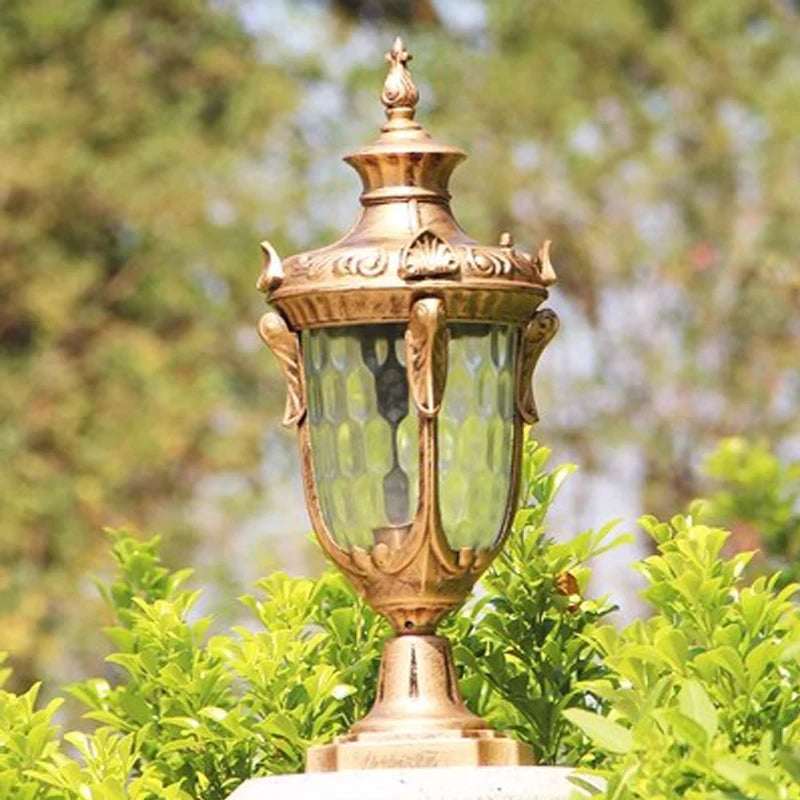 Outdoor Waterproof Column Head Lamp Enclosure New Rural Super Bright Landscape Garden Villa Gate Column Lamp