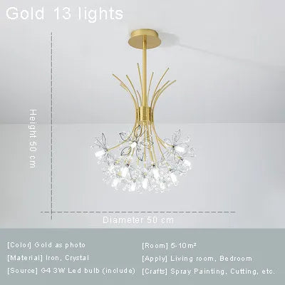 Nordic Postmodern Dandelion Bedroom, Living Room, Dining Room, Hanging Lamp, Warm And Creative Home Ceiling Hanging Lamp