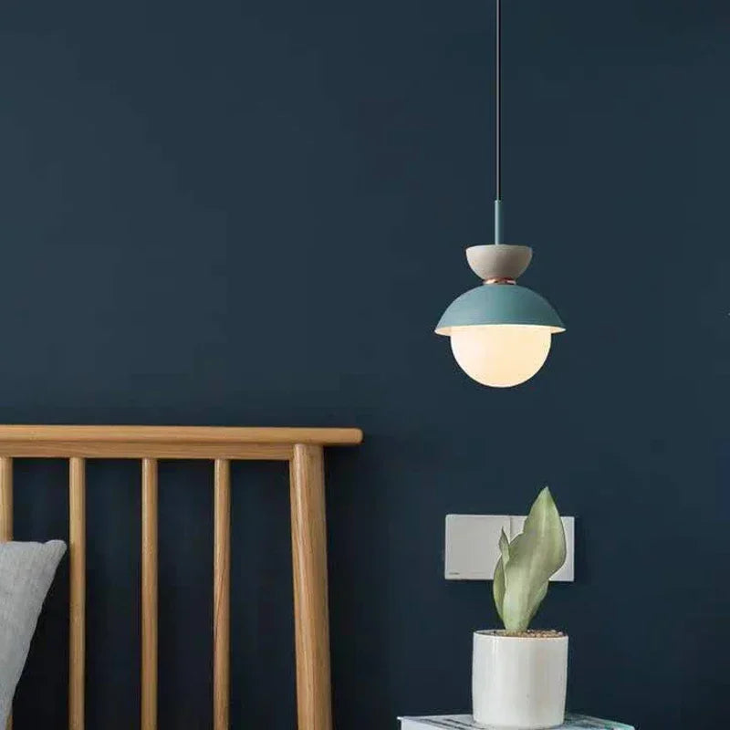 Nordic Pendant Lamp Glass Ball Light Fixtures Hanging Suspension Kitchen Dining Bedroom Home Decor Luminaire Chandelier