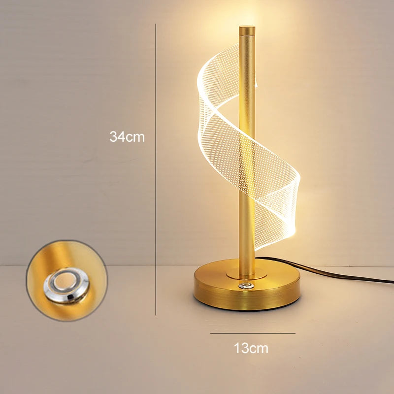 Modern LED Table Lamps Indoor Lighting Touch Switch Dimmable Home Bedroom Bedside Light Living Room Hotel Decoration Desk Lamp