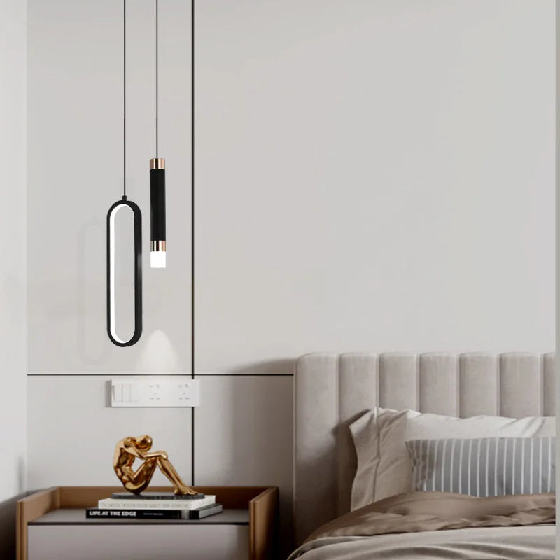 New Modern Lustre Minimalist LED Pendant Lights Chandelier For Bedroom Living Room Decor Hanging Lamp suspension indoor lighting