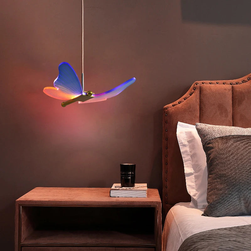 Butterfly Pendant Light Wall Lamp Indoor Lighting For Home Kitchen Dining Table Bedroom Bedside Living Room Decoration Lights