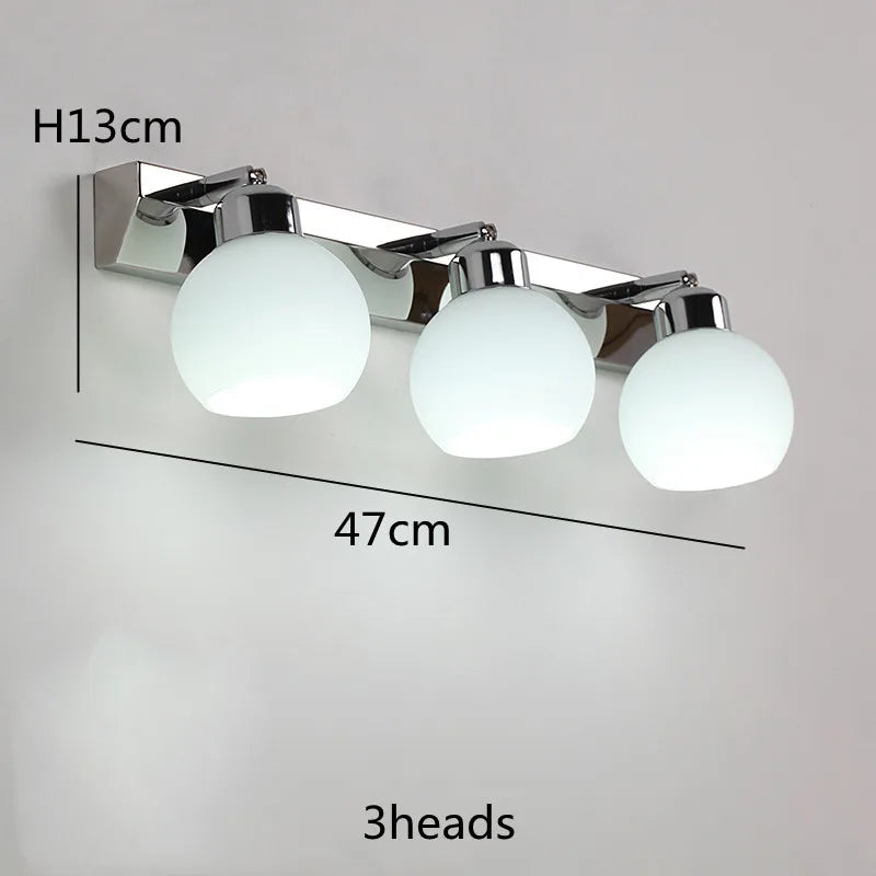 Makeup Mirror LED Light wall Bulbs Vanity Lights Bathroom Dressing Wall Lighting Glass Cover E14 LED Wall Light For Mirror Light