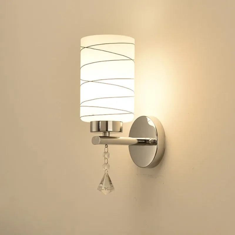 Modern Simple Nordic Creative American Living Room Aisle Lamp Bedroom Bedside Hotel Led Wall Lamp