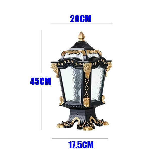 Europe Style Creative Pillar Lamp Outdoor Garden Light Waterproof Home Villa Fence Residential Balcony Sconce