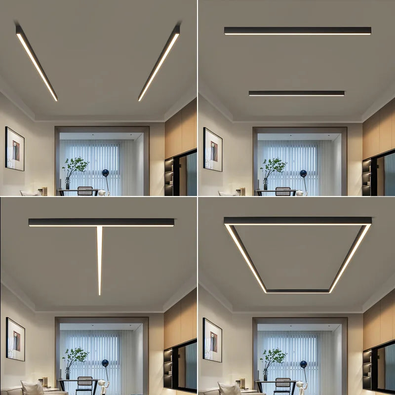 Modern LED ceiling lights, strip lights, balconies, bedrooms, living rooms, lobbies, headboards, eye protection LED lighting for