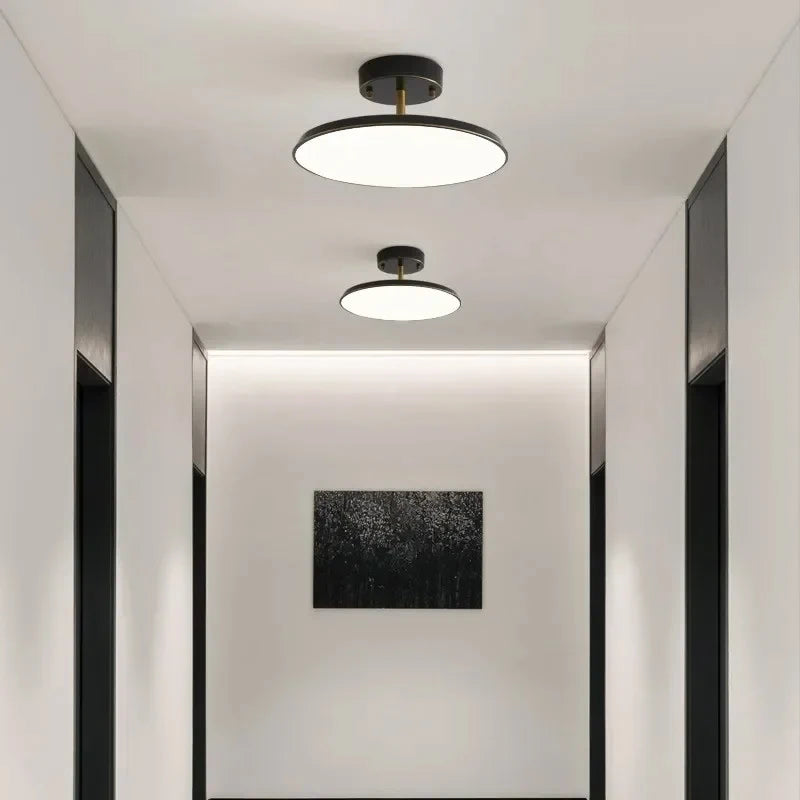 Modern LED Ceiling Light Rotatable Black Gold Ceiling Light Corridor Bedroom Living Room Kitchen Balcony Indoor Lighting Lustre