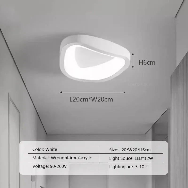 Nordic LED Ceiling Lamp For Living Dining Room Bedroom Aisle Cloakroom Balcony Ceiling Chandelier Indoor Decor Lighting Fixtures