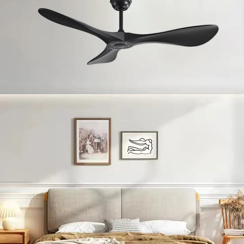 52Inch Ceiling Fan 3 ABS Strong Blade DC 35W Restaurant Fan Support Remote Control 110V 220V Industrial Vintage Ceiling fans