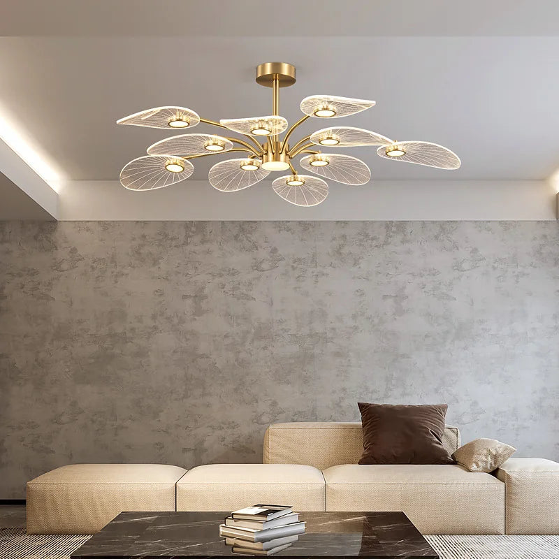 LED Ceiling Light Nordic Pendant Lamp Lotus Leaf Design Bedroom Living Room Dining Room Home Decorative Lighting Fixtures