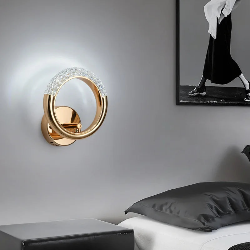 Light Luxury Bedside Bedroom Light Modern Minimalist Bar Pendant Light Background Wall Light Bedside Small Pendant Light